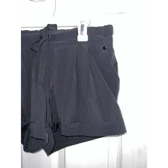 LULULEMON Womens Spring Break Away Shorts Running Drawstring Black Sz 8 - Picture 4 of 9